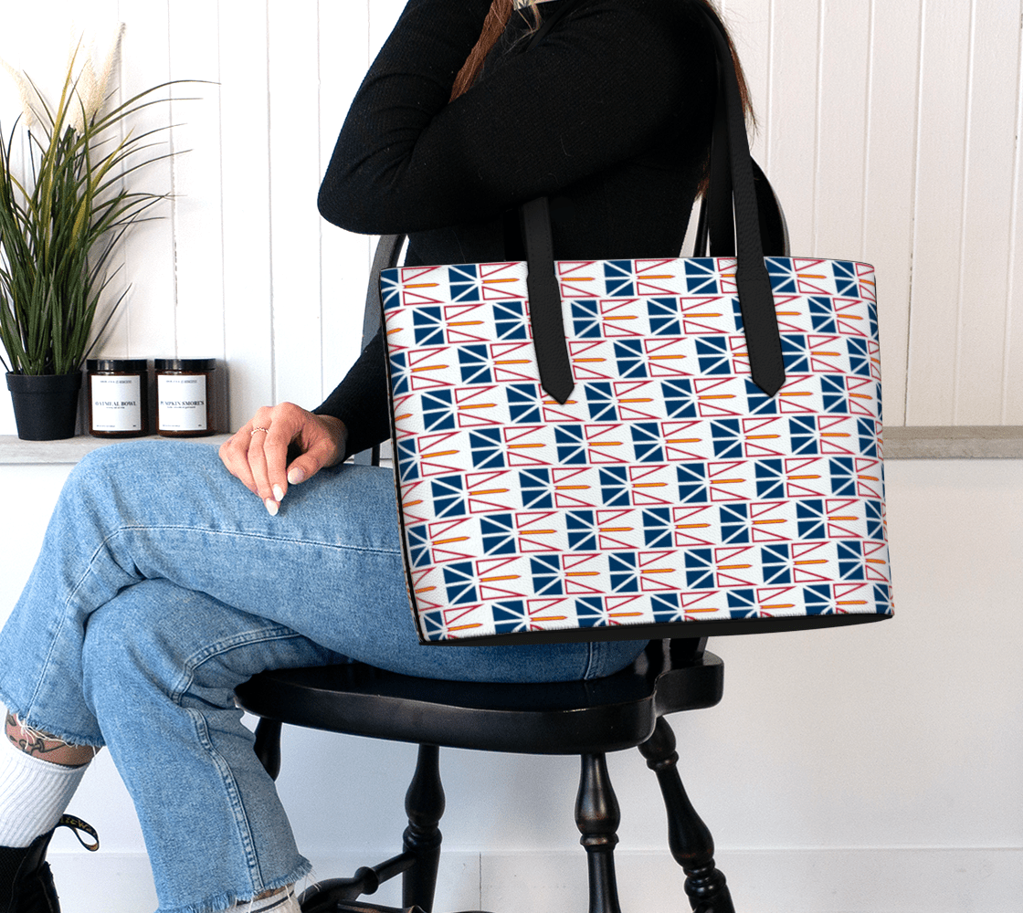 Newfoundland Tricolor Flag Tote - Newfinese Please