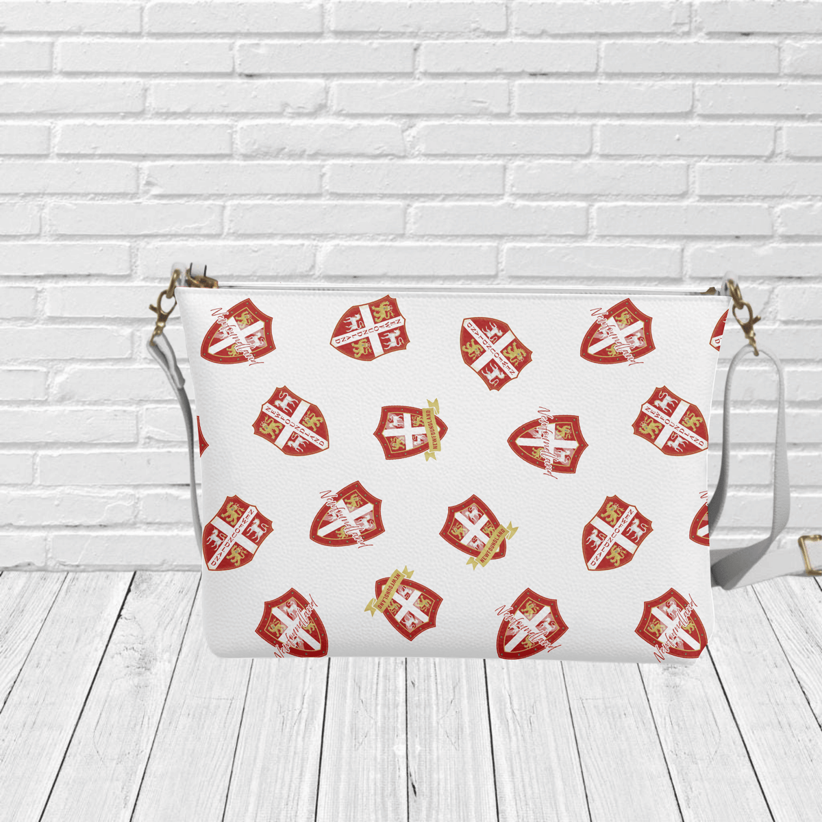 NL Coat of Shields Mix Crossbody Bag - Newfinese Please