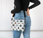 NL Icons w black strap crissbody - Newfineseplease.ca