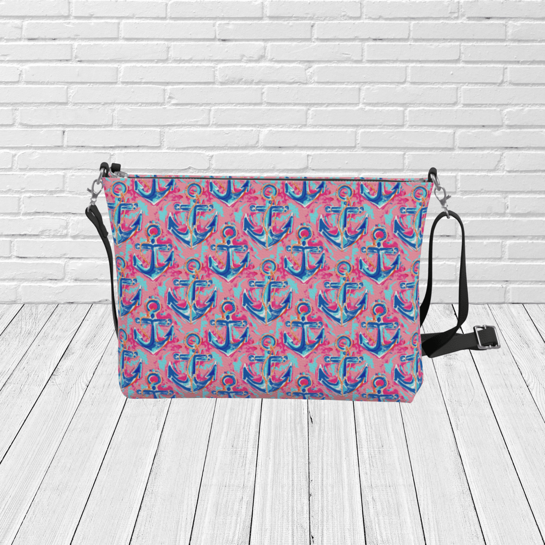 Pink Anchor Crossbody Purse – Preppy Nautical Coastal Bag - Newfinese Please