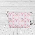 Pink Lobster and Anchor Stripe Crossbody Bag - Newfinese Please