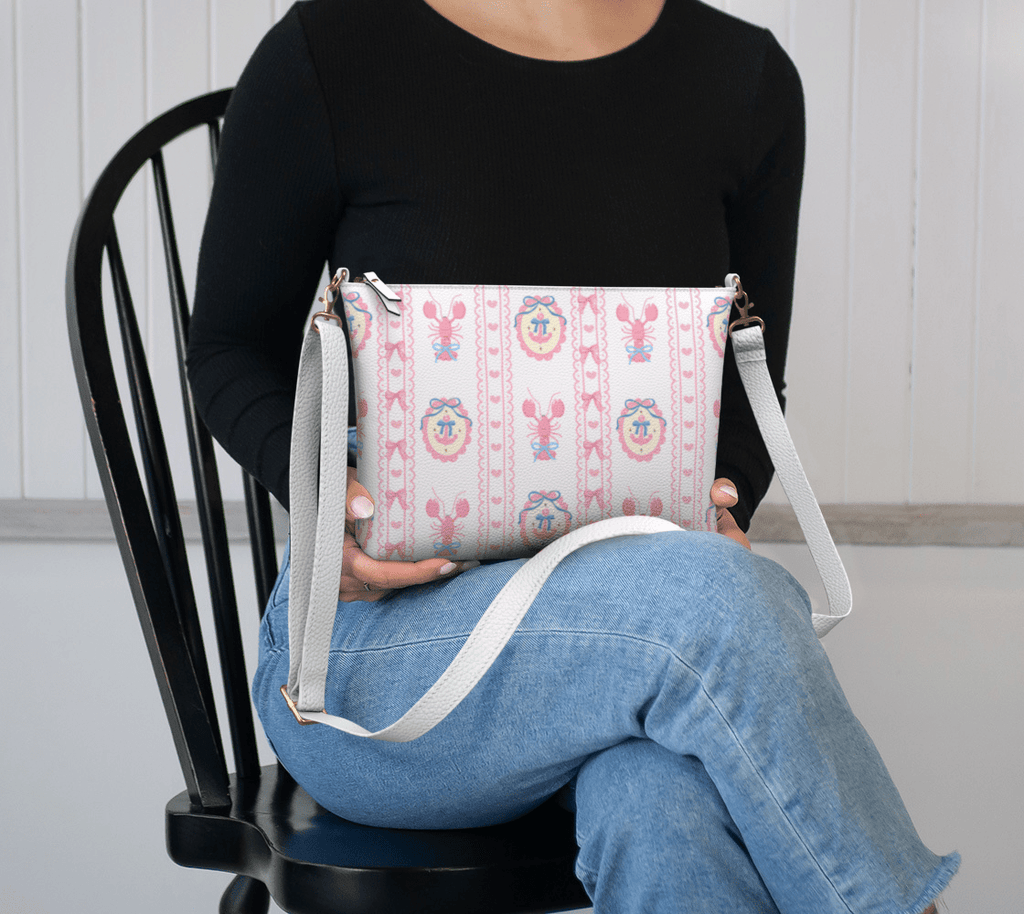 pink ribbon_anchor_lobster_crossbody - Newfineseplease.ca