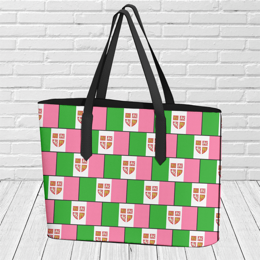 "Pink, White and Green" Tote - Newfineseplease.ca