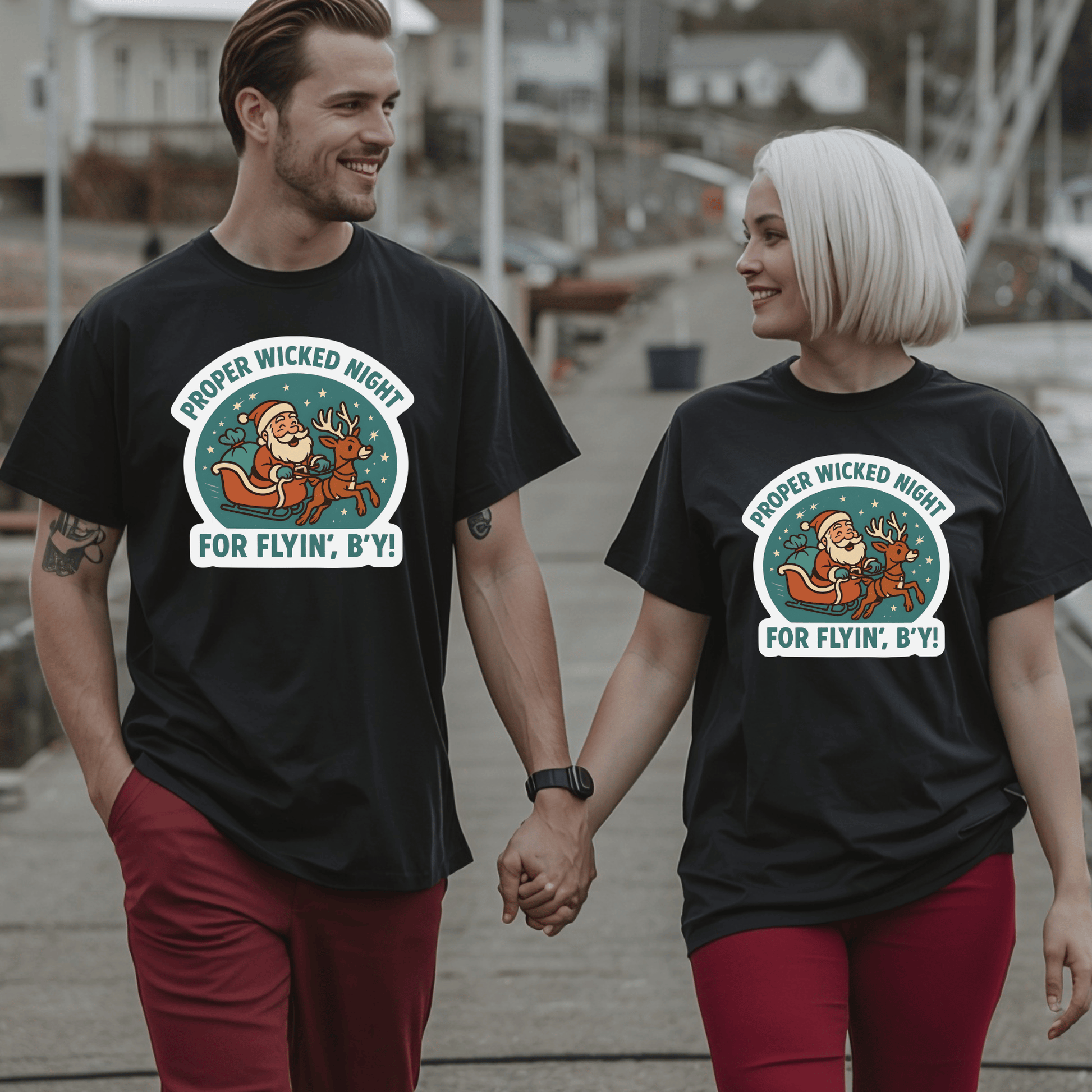 "Proper Wicked Night for Flyin’, B’y!" T-Shirt - Newfinese Please