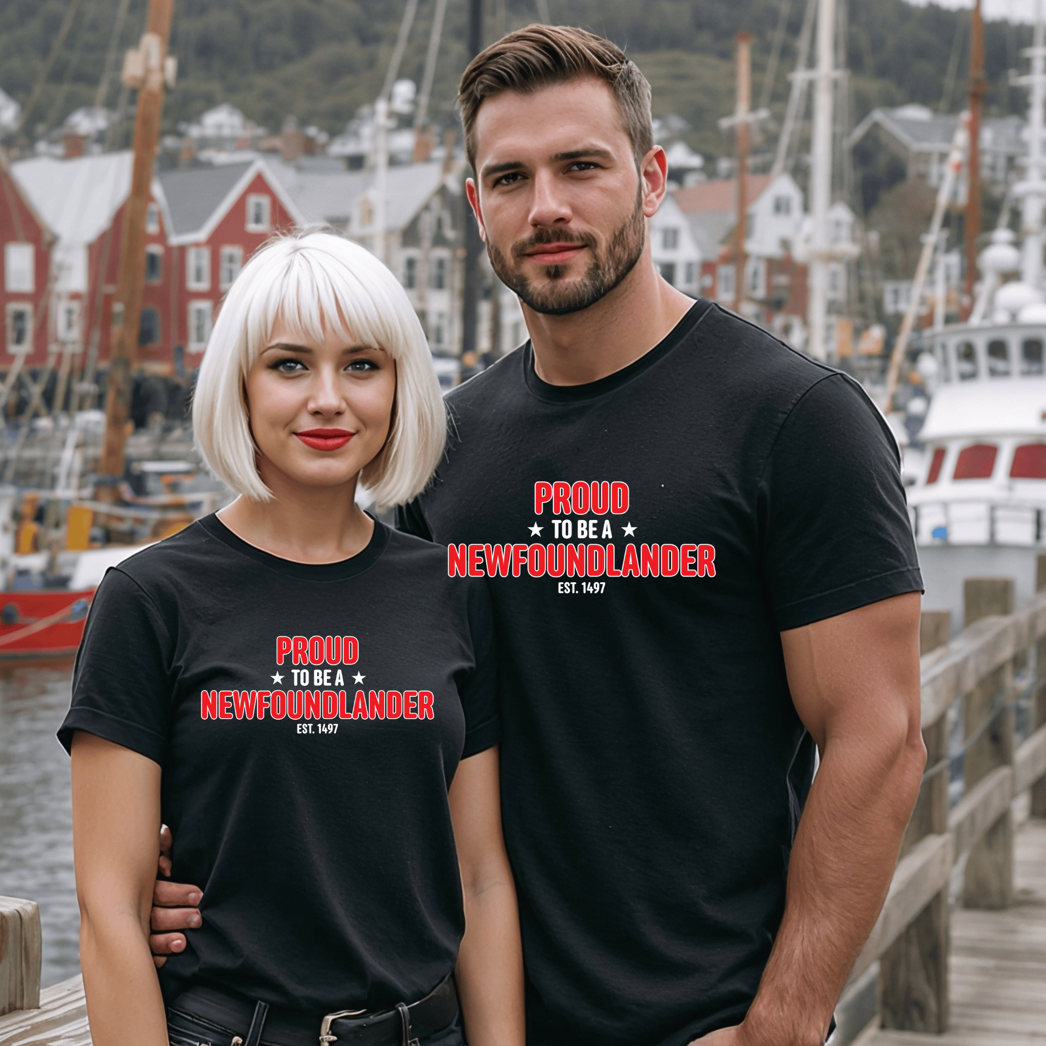 "Proud to be a Newfoundlander" T-Shirt - Newfinese Please