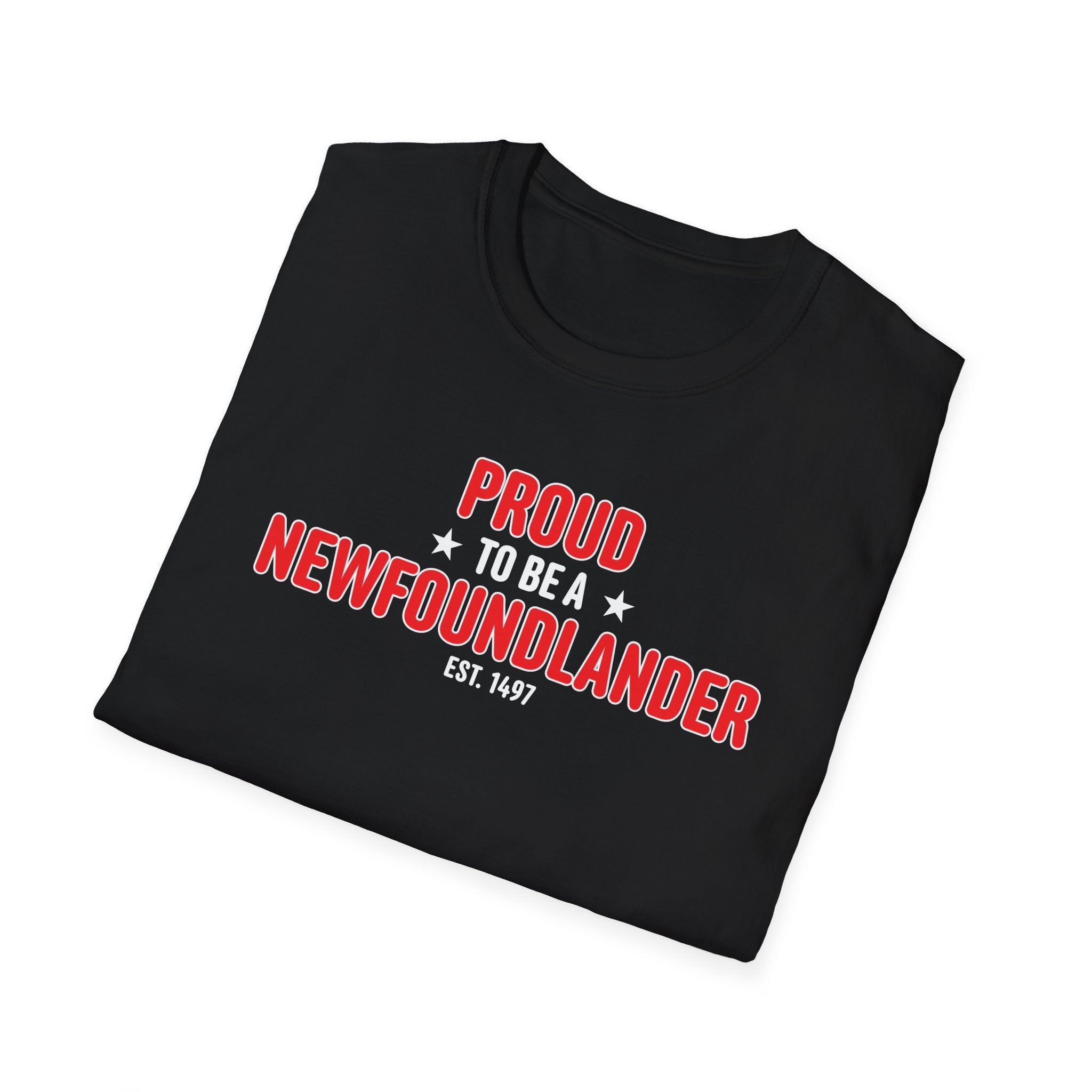 "Proud to be a Newfoundlander" T-Shirt - Newfinese Please