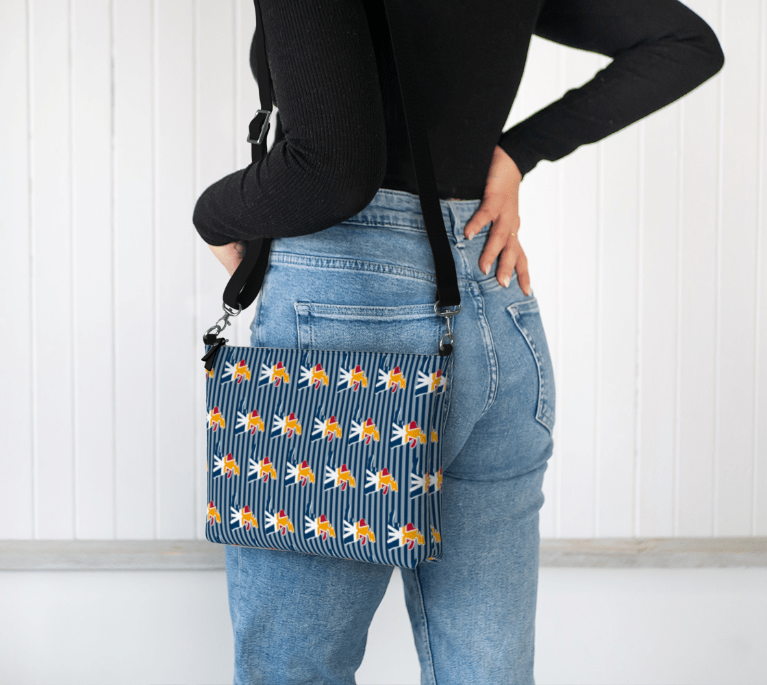 Provincial Stripes Crossbody Purse - Newfinese Please