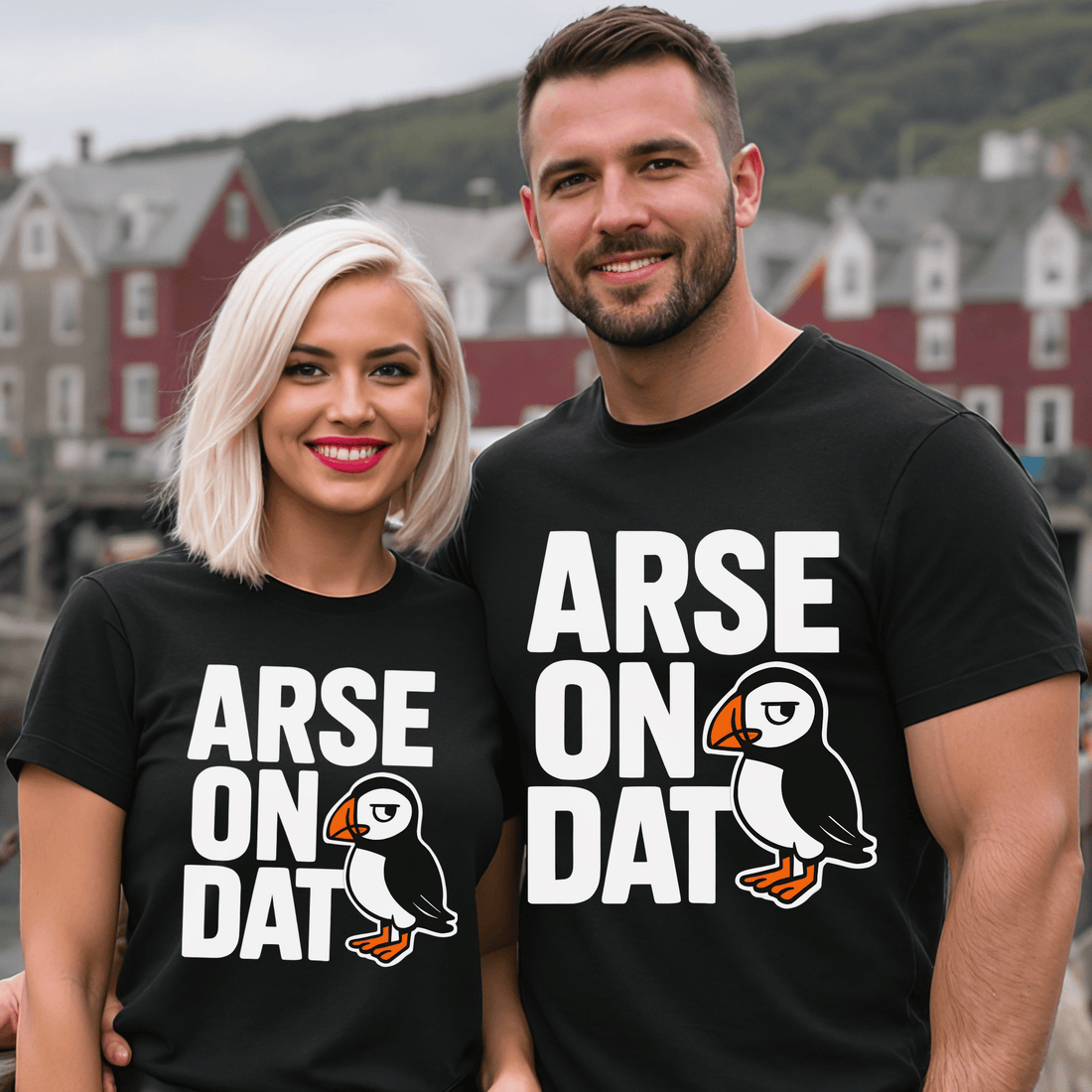 Puffin 'Arse On Dat' Graphic T-Shirt - Newfinese Please