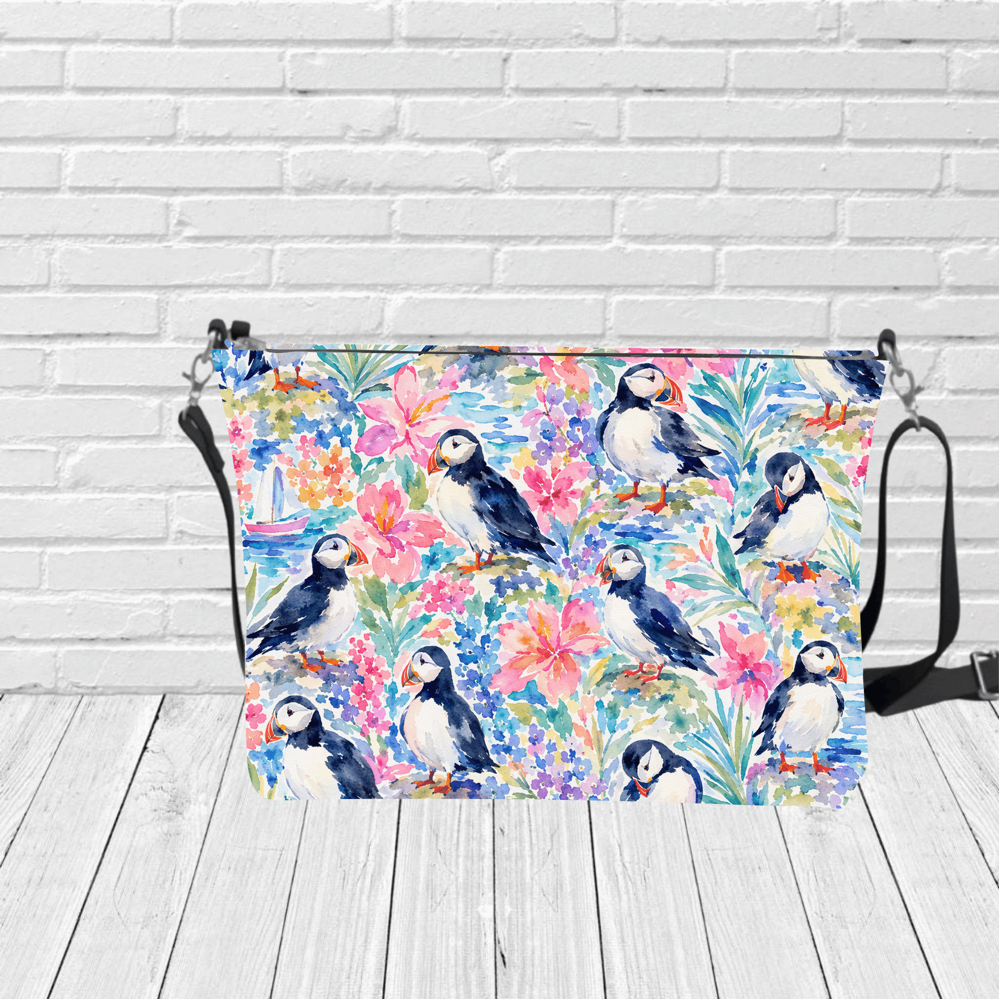 Puffin Garden Crossbody - Newfineseplease.ca