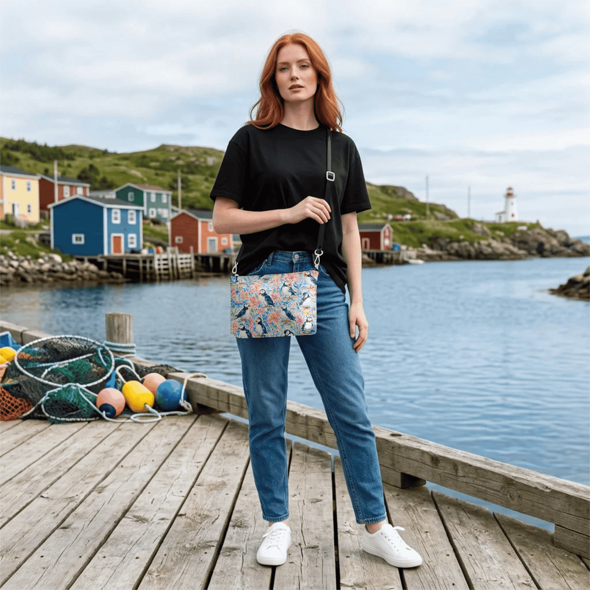 Puffin Garden Crossbody - Newfineseplease.ca