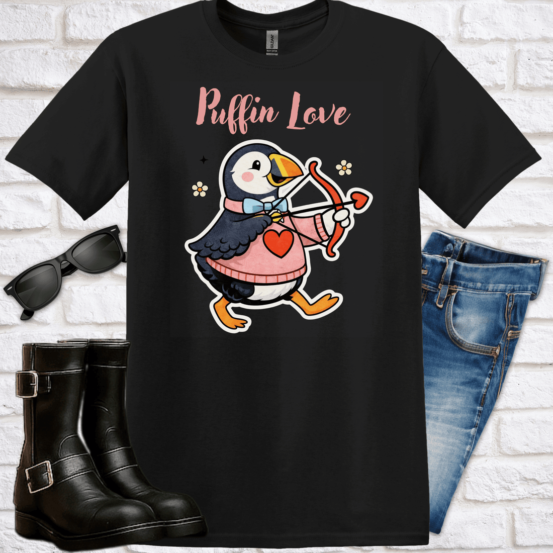 Puffin Love T-Shirt - Newfinese Please