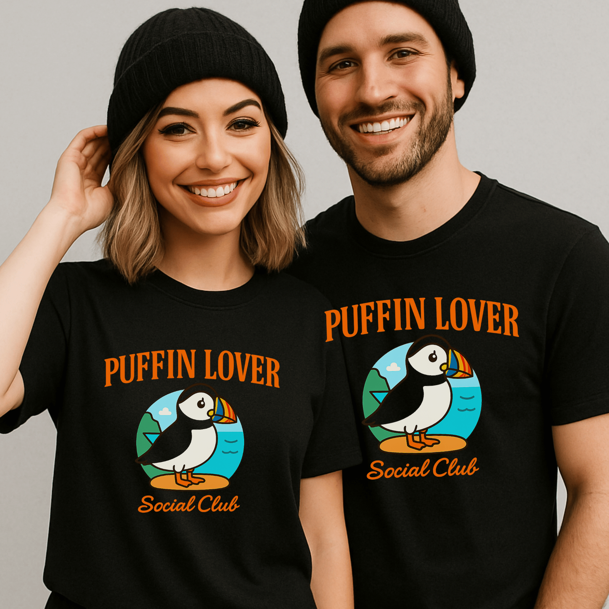 Puffin Lover Social Club T-Shirt - Newfinese Please