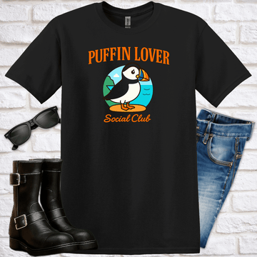 Puffin Lover Social Club T-Shirt - Newfinese Please
