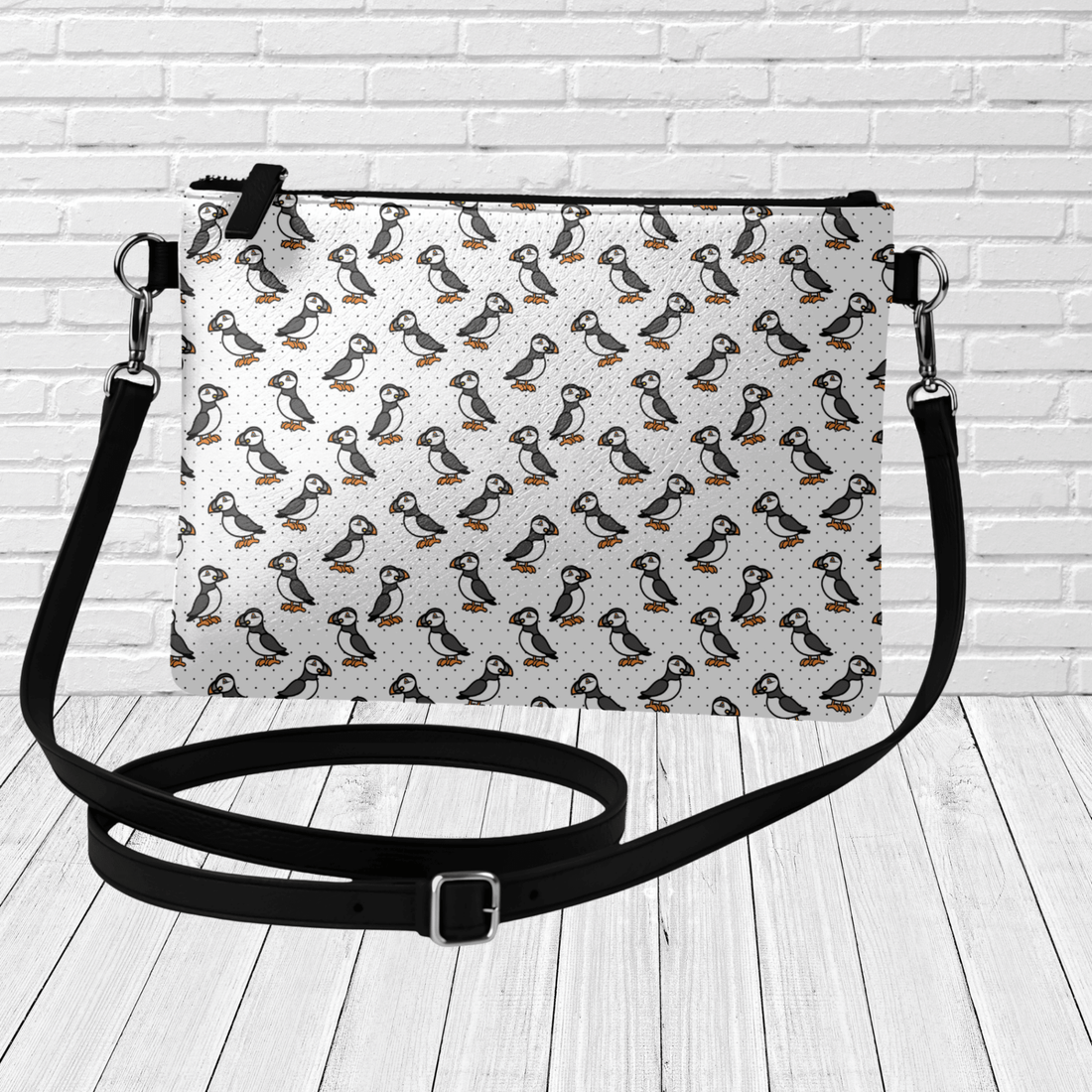 Puffin Parade Crossbody - Newfinese Please