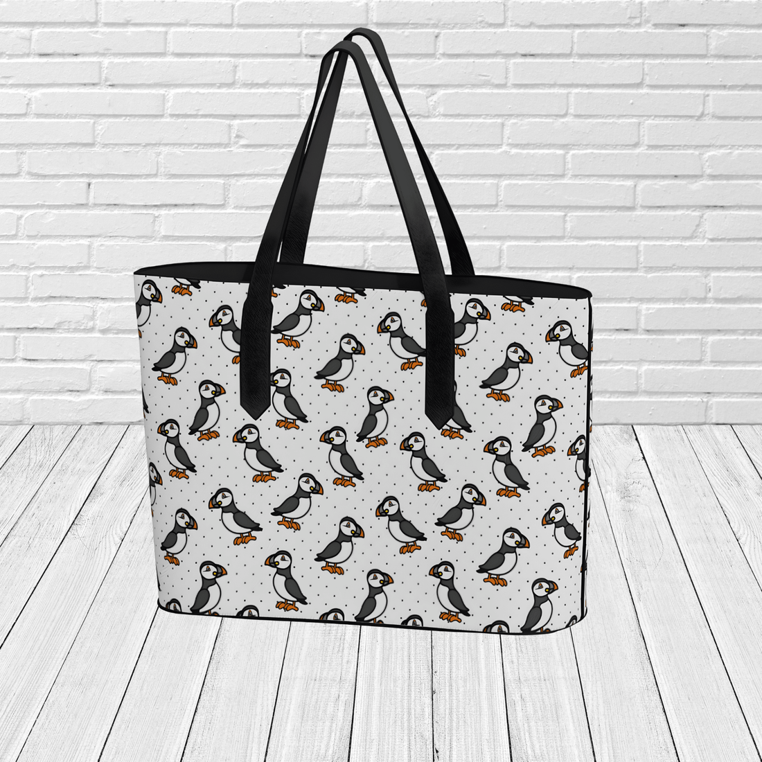 Puffin Parade Tote - Newfinese Please