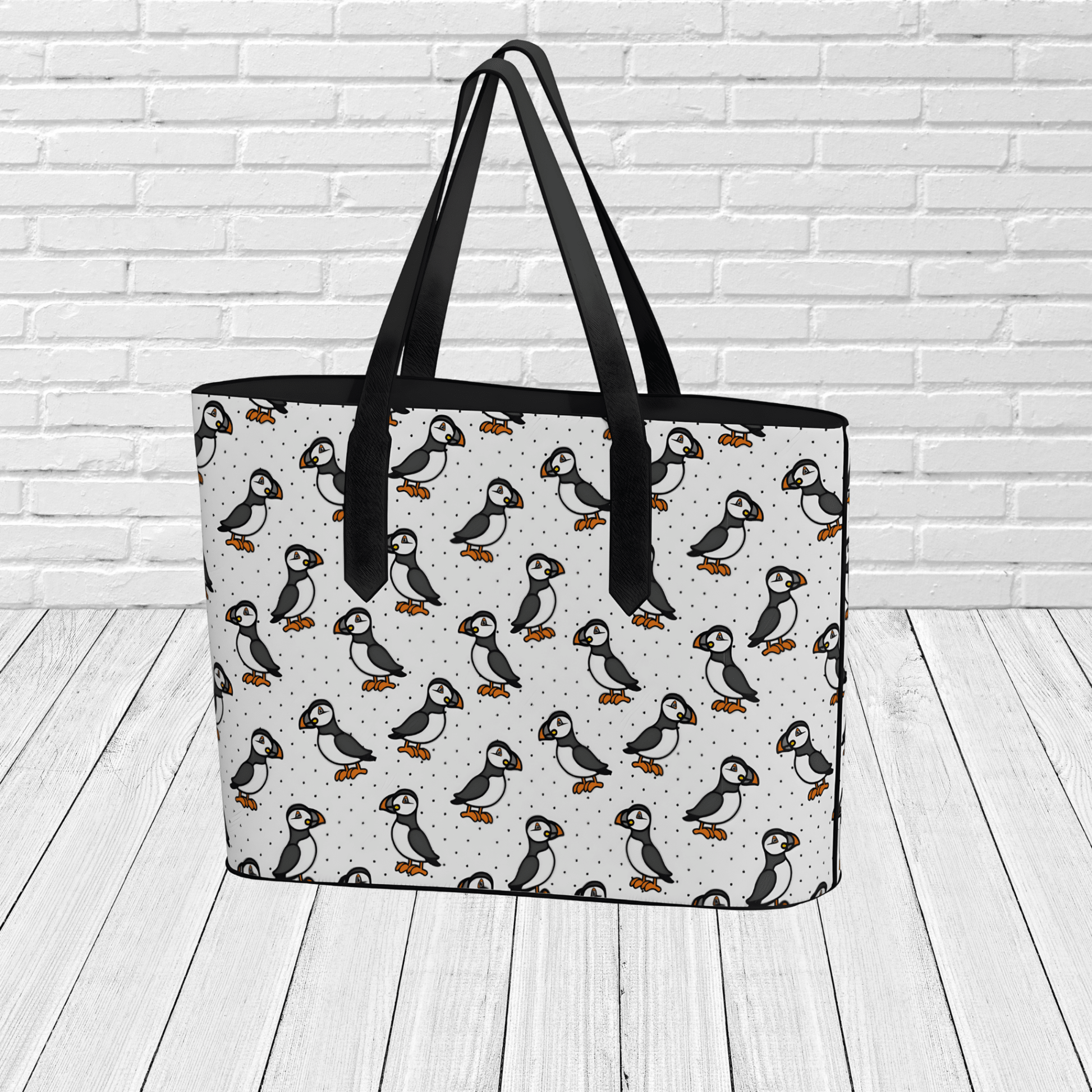 Puffin Parade Tote - Newfinese Please