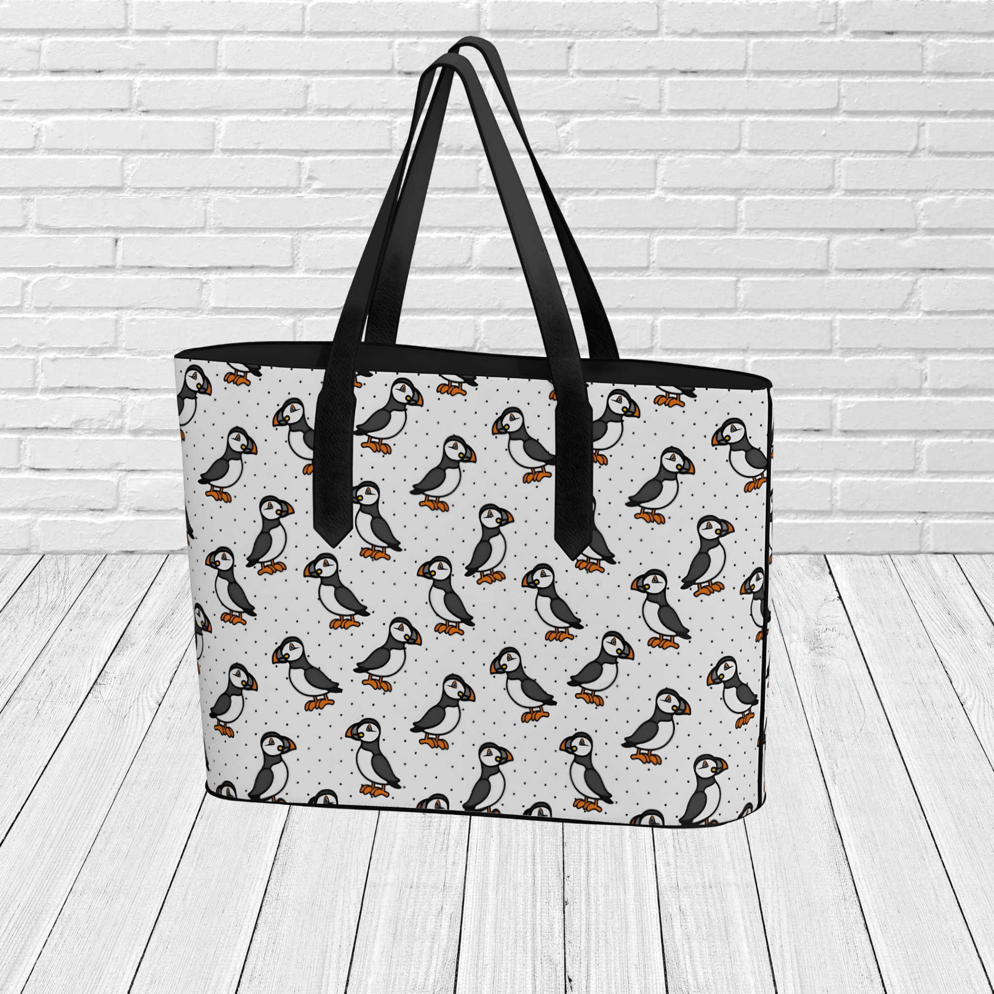 Puffin Parade Tote - Newfinese Please