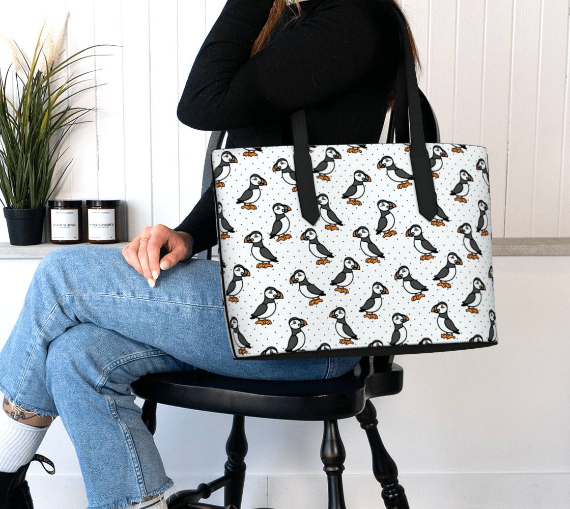 Puffin Parade Tote Bag - Newfinese Please