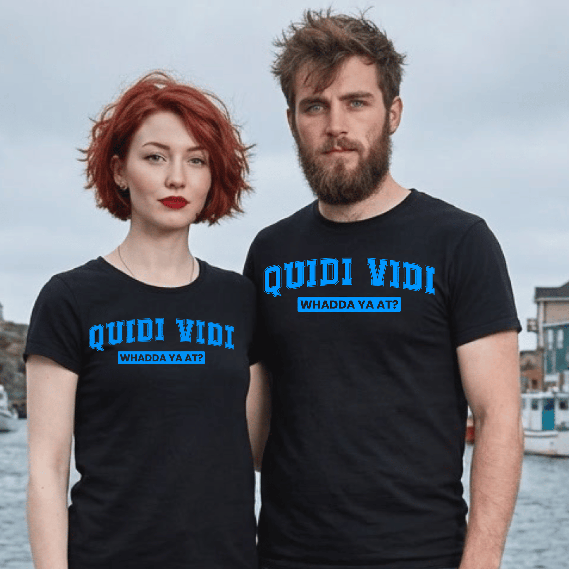 QUIDI VIDI “Whadda Ya At?” Tee - Newfinese Please