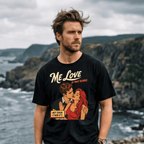 Retro Romance T-Shirt – "Me Love at First Glance" Graphic Tee - Newfinese Please