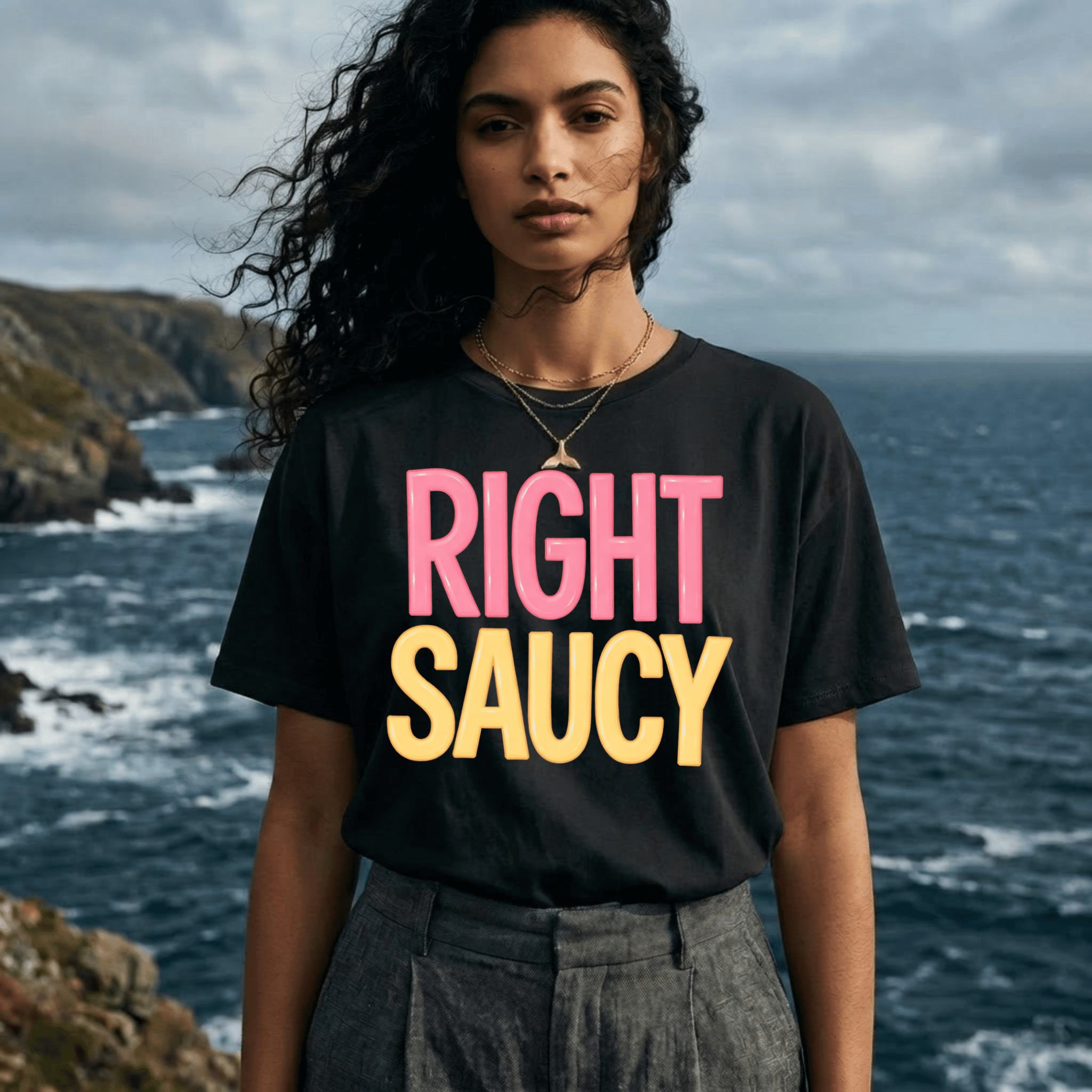 Right Saucy T-Shirt – Bold Newfoundland Saying Graphic Tee - Newfinese Please