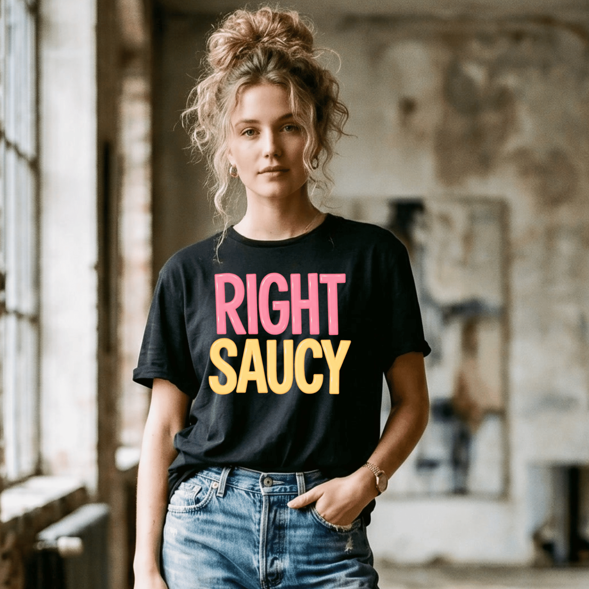 Right Saucy T-Shirt – Bold Newfoundland Saying Graphic Tee - Newfinese Please