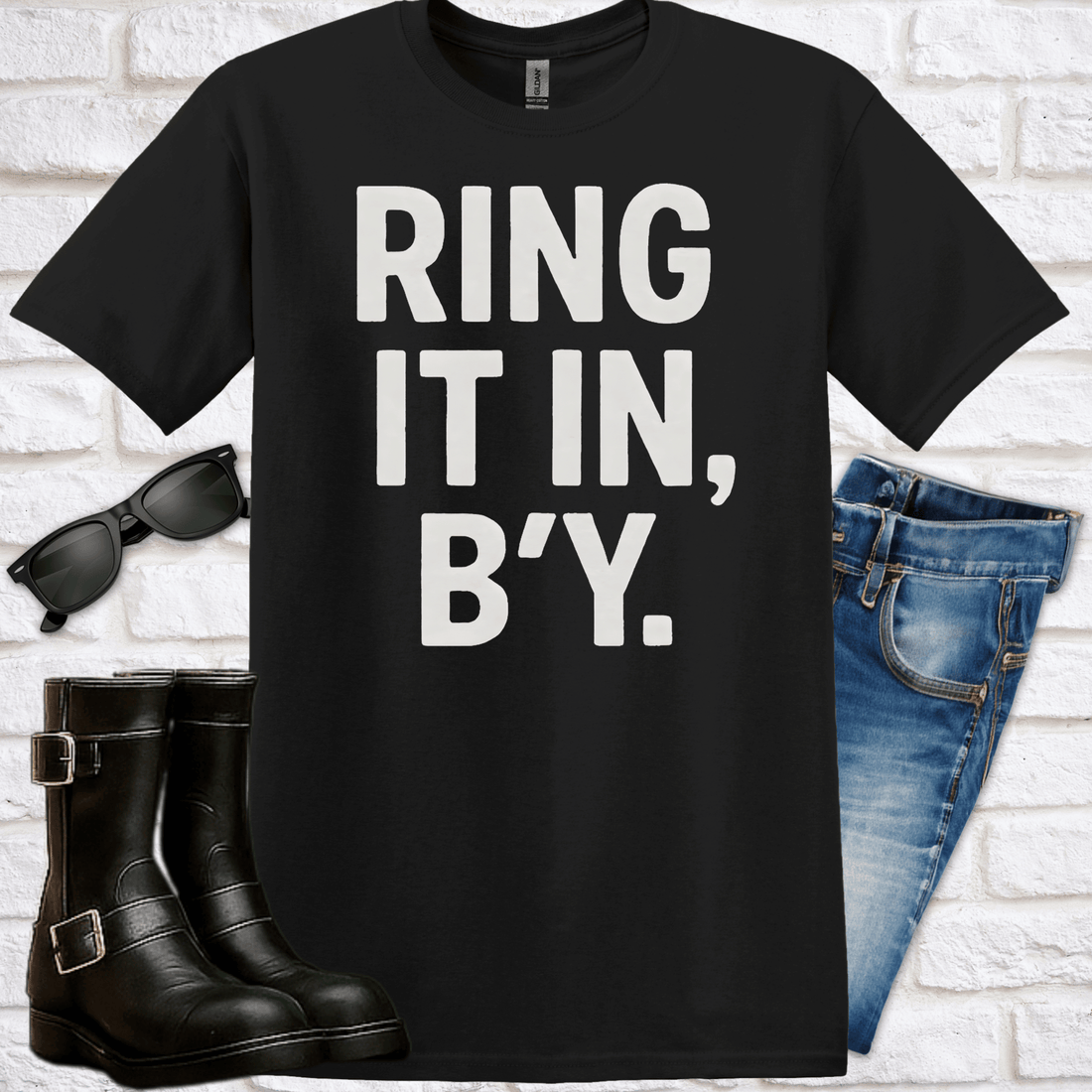 Ring It In, B'y. T‑Shirt — Funny Newfoundland Phrase Tee - Newfinese Please