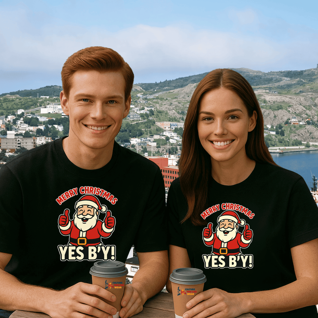 "Santa Merry Christmas, Yes B'y" T-Shirt - Newfinese Please