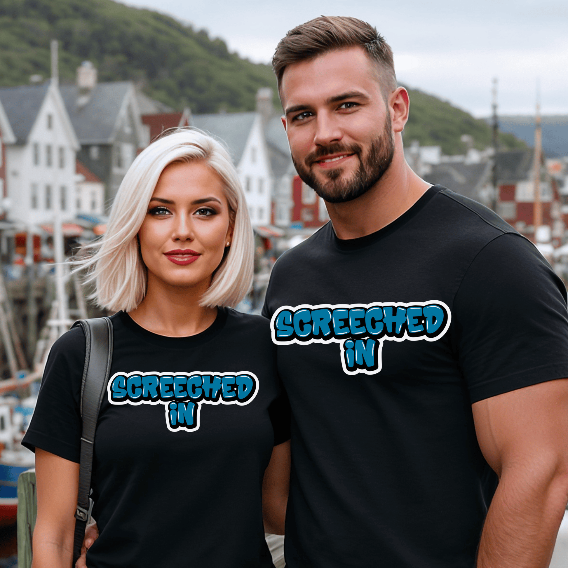 "Screeched In" Graffiti T-Shirt - Newfinese Please