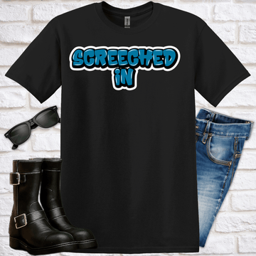 "Screeched In" Graffiti T-Shirt - Newfinese Please