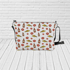Screeched In Newfoundland Crossbody – Rum, Cod & Kiss Pattern Travel & Gift Purse - Newfinese Please