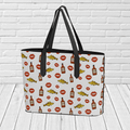 Screeched In Newfoundland Tote Bag – Rum, Cod & Kiss Pattern Travel & Gift Tote - Newfinese Please