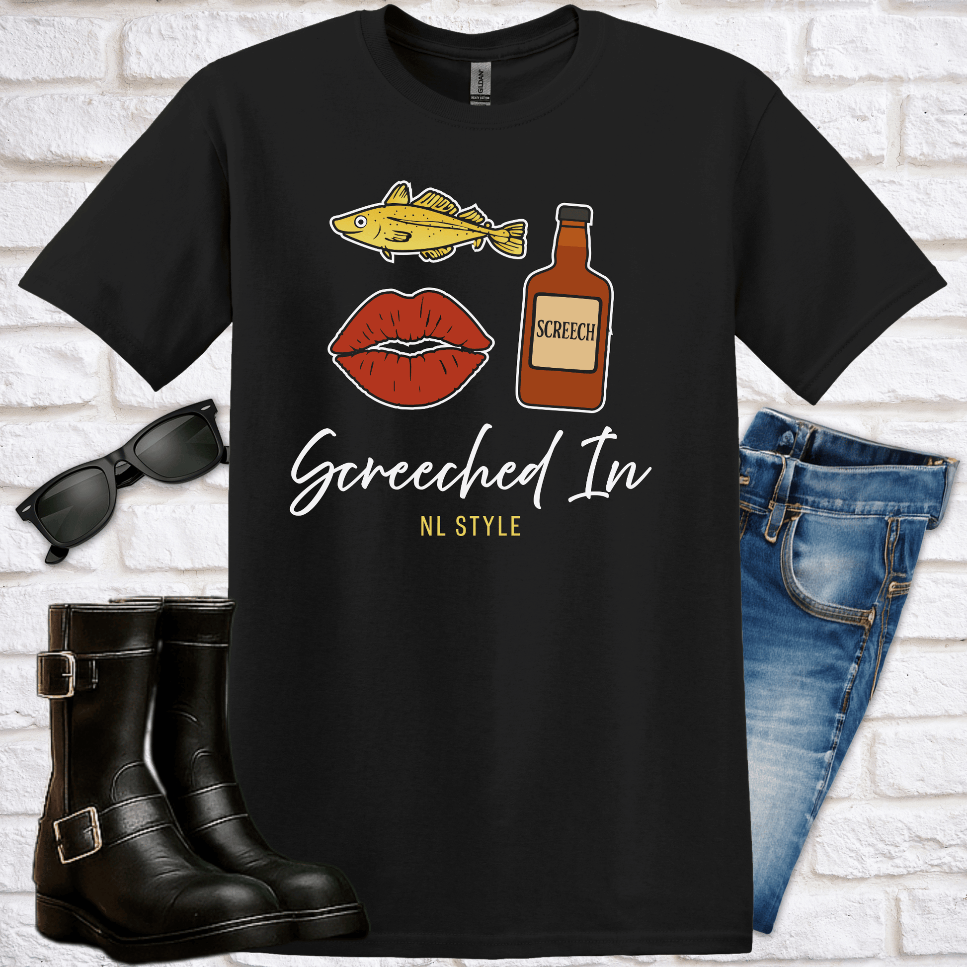 "Screeched In - NL Style" T-Shirt - Newfinese Please