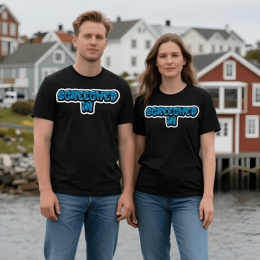 "Screeched In" Tee - Newfoundland Graffiti Collection - Newfineseplease.ca
