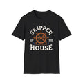 Skipper House Nautical T-Shirt — Captain Wheel & Anchors Crew Tee - Newfineseplease.ca