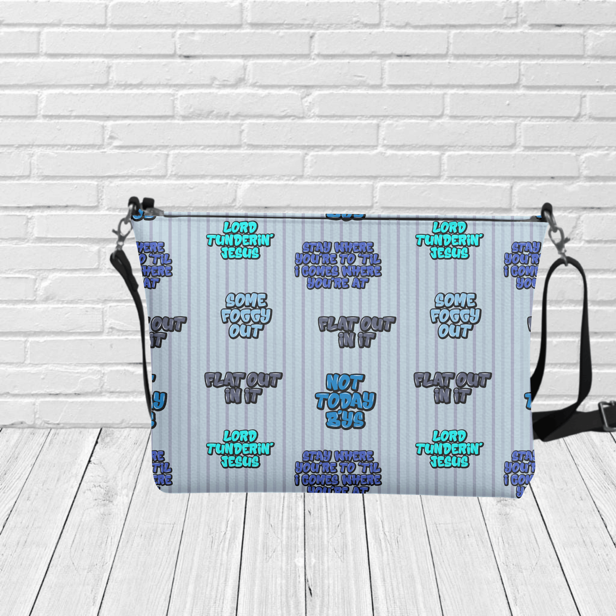 "Some Foggy Out" Crossbody - Newfineseplease.ca