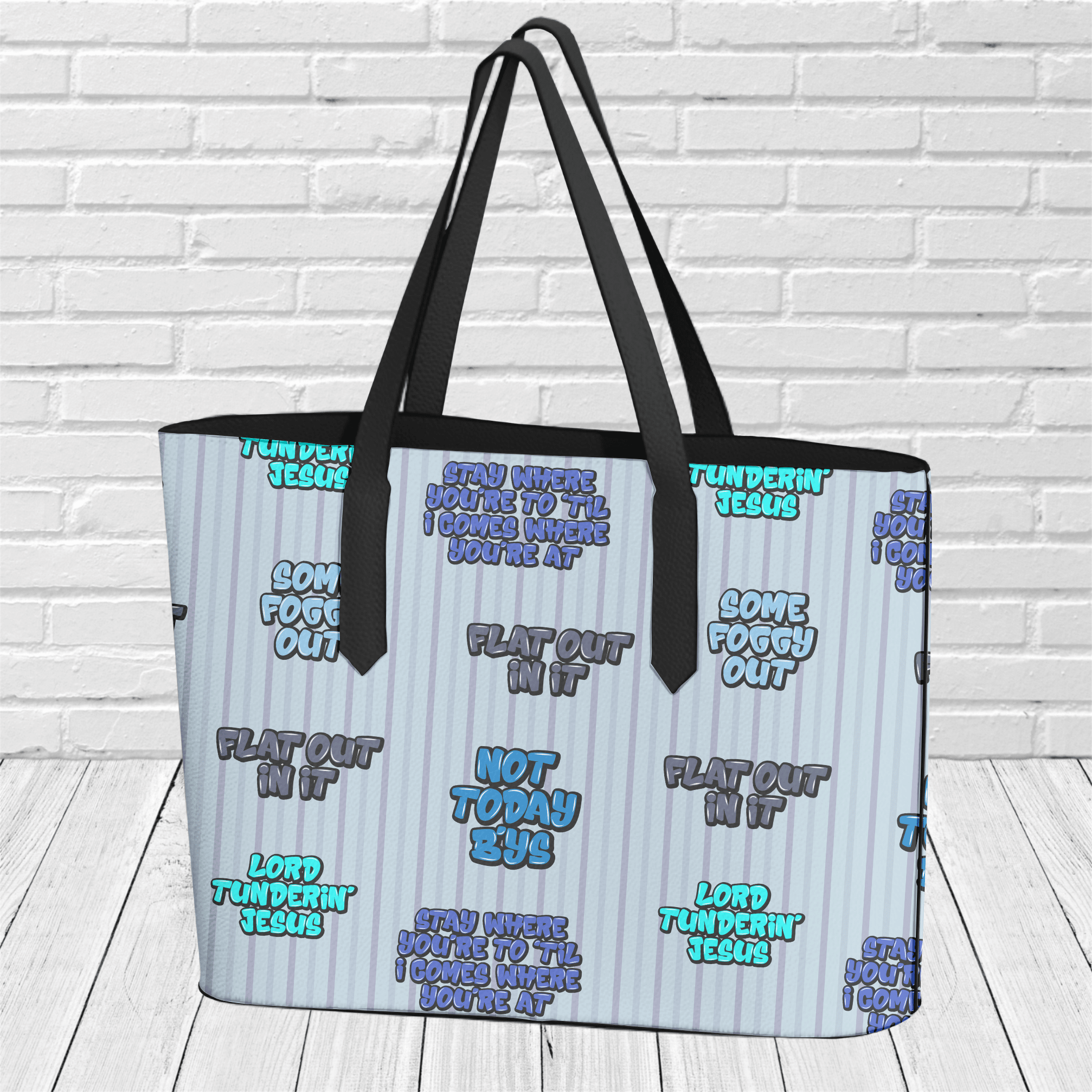 "Some Foggy Out" Tote - Newfineseplease.ca