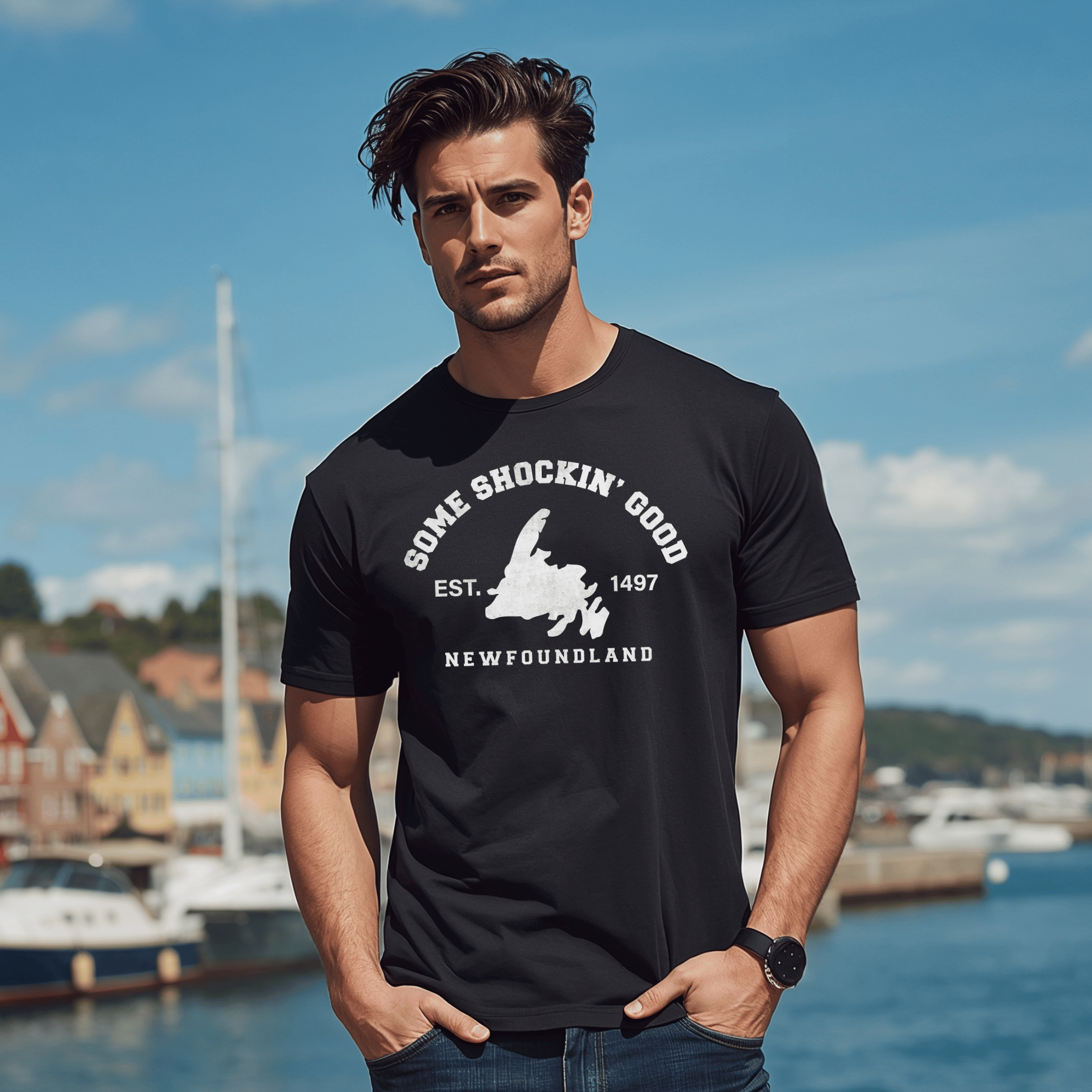 "Some Shockin' Good" Map T-Shirt - Newfinese Please