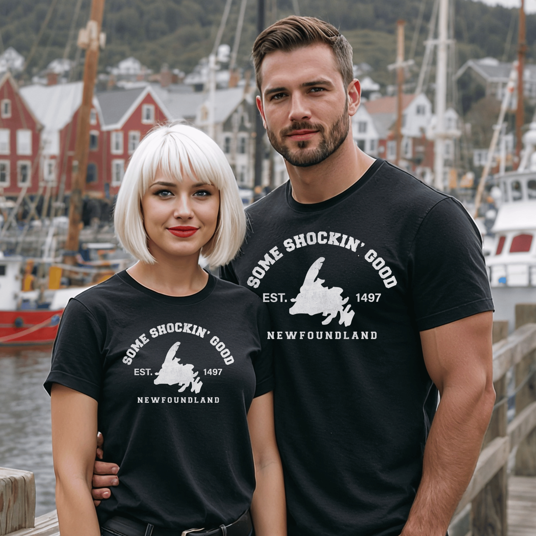 "Some Shockin' Good" Map T-Shirt - Newfinese Please