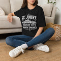 St. John's Landmark T-Shirt — Oldest City North America Souvenir - Newfineseplease.ca