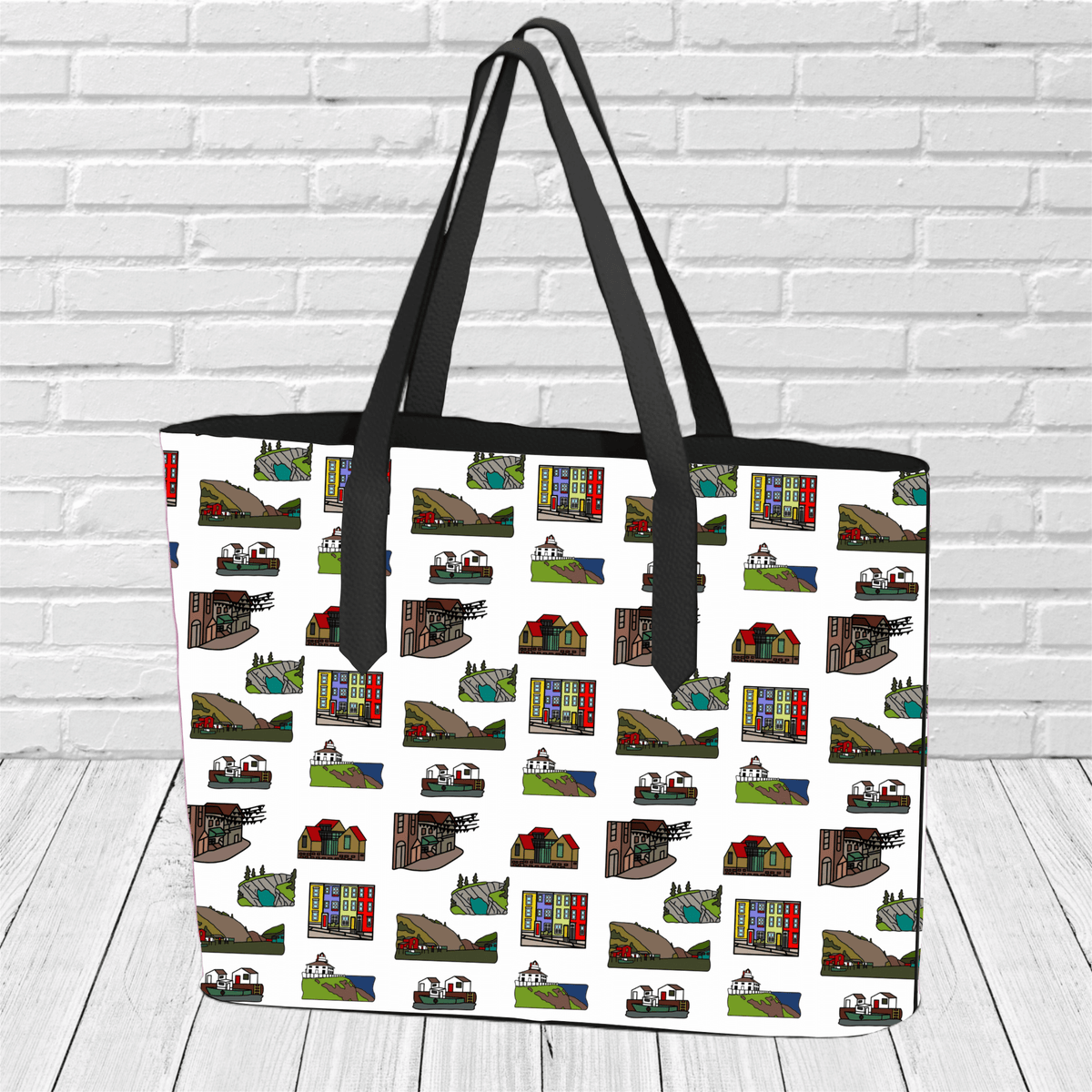 "St. John's Landmarks" Tote - Newfinese Please