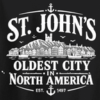 "St. John's — Oldest City in North America" Tee — Newfoundland Collection - Newfineseplease.ca