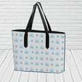 Starfish & Newfoundland Pattern Tote Bag – Coastal Beach Travel Tote - Newfinese Please