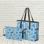 "Talk of the Harbour" Striped Tote - Newfineseplease.ca