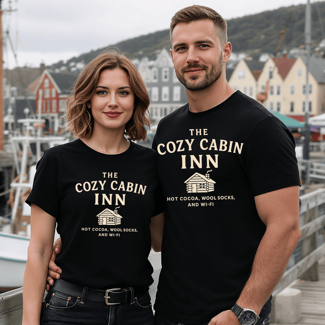 The Cozy Cabin Inn T-Shirt - Newfinese Please