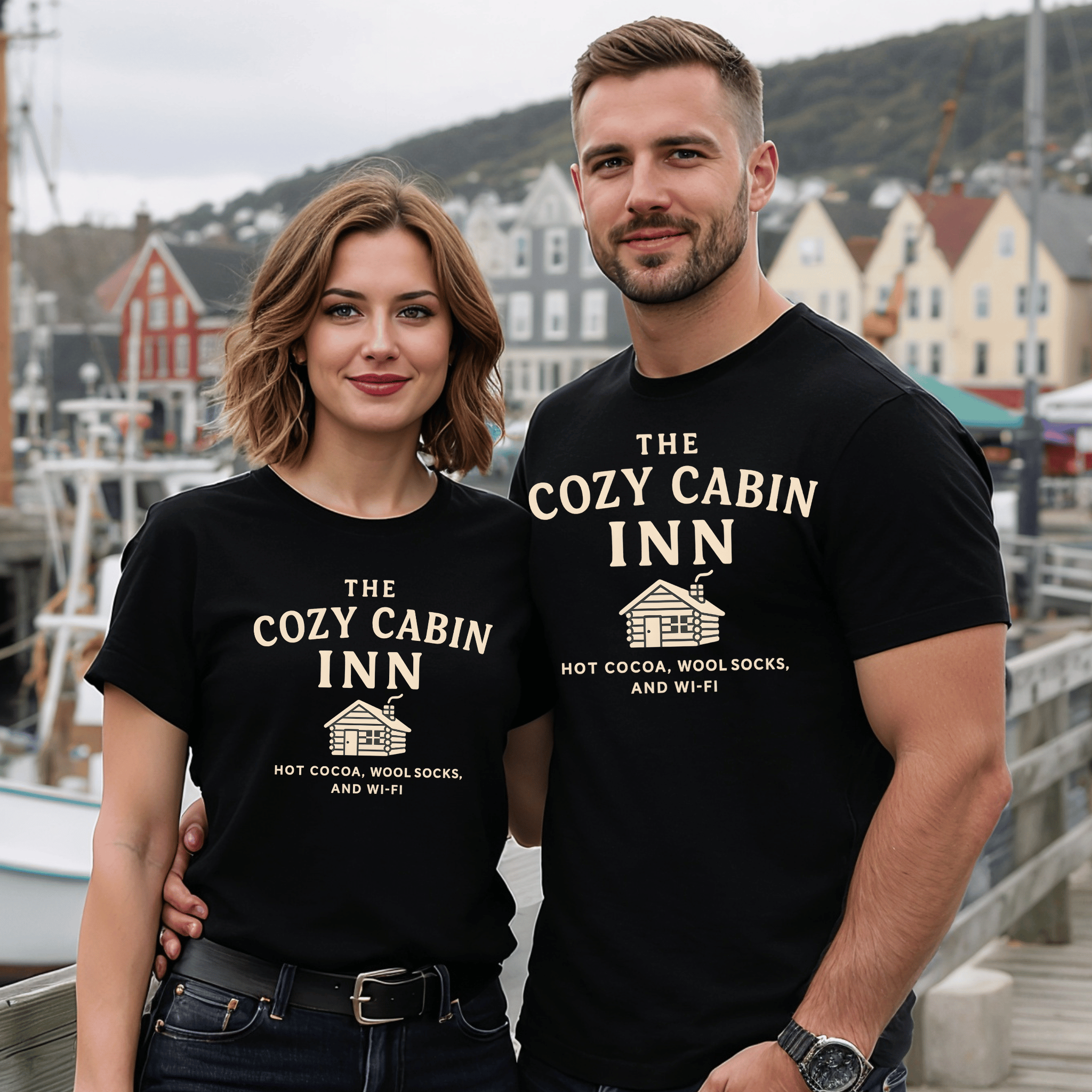 The Cozy Cabin Inn T-Shirt - Newfinese Please