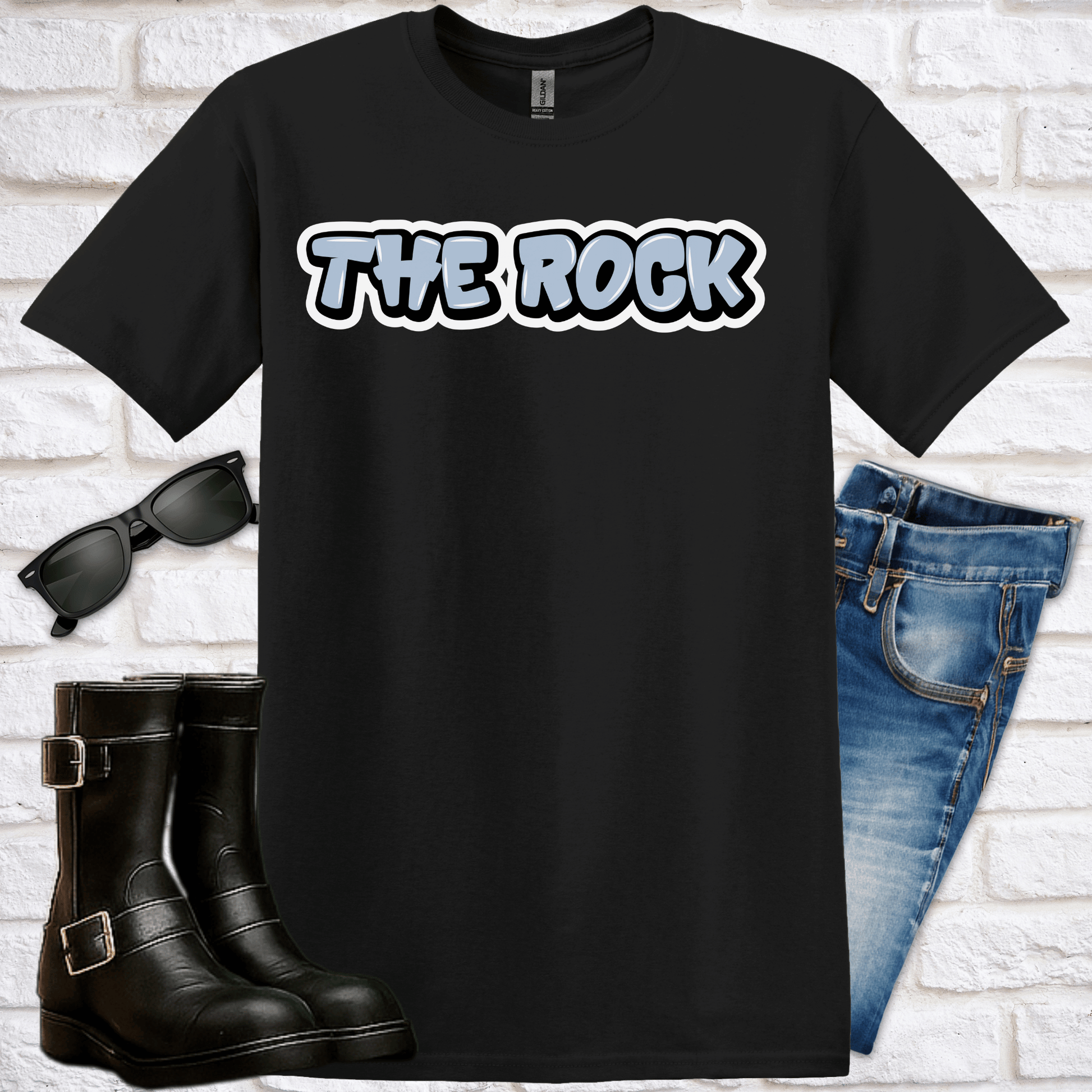 "The Rock" Graffiti T-Shirt - Newfinese Please