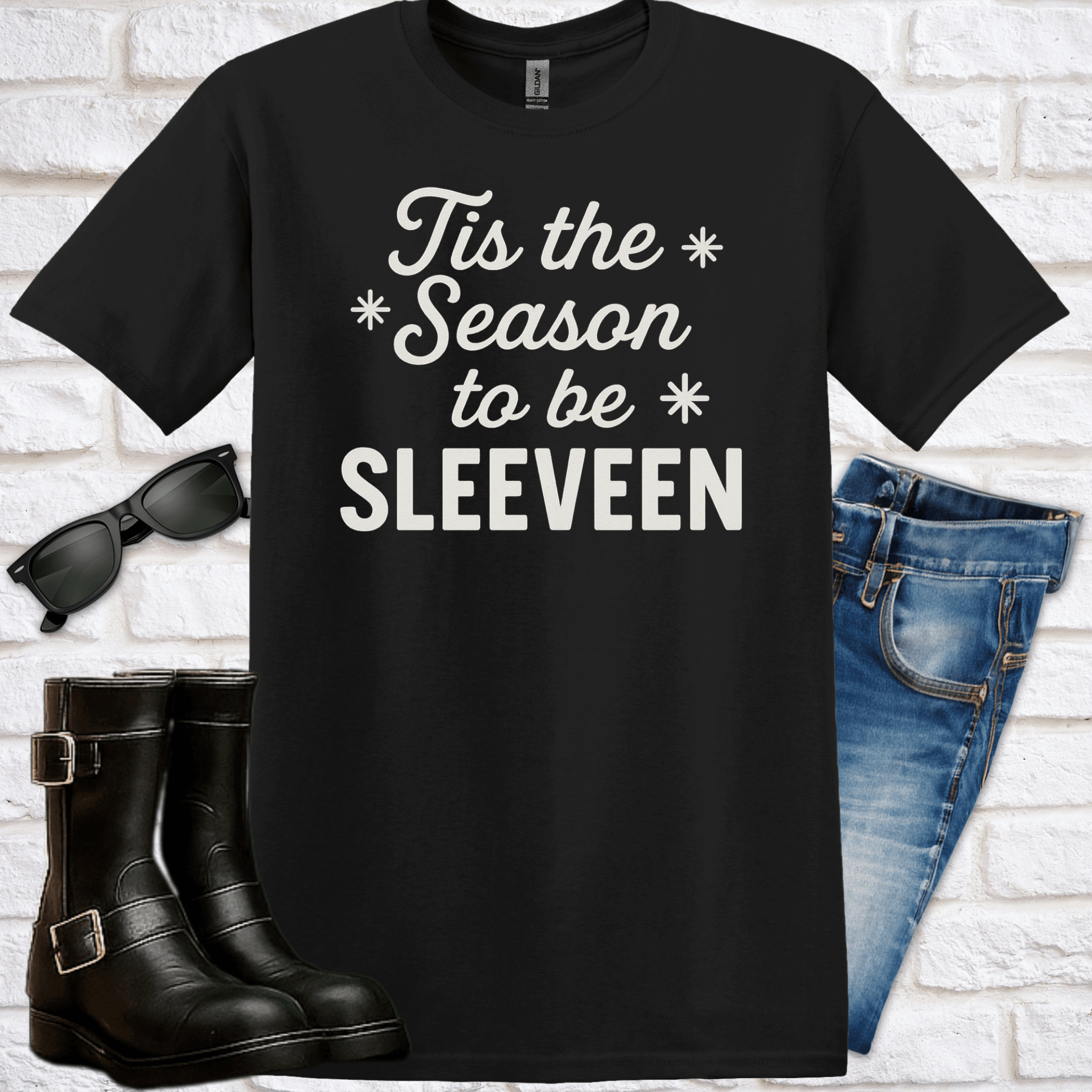 Tis the Season to be Sleeveen T-Shirt - Newfinese Please