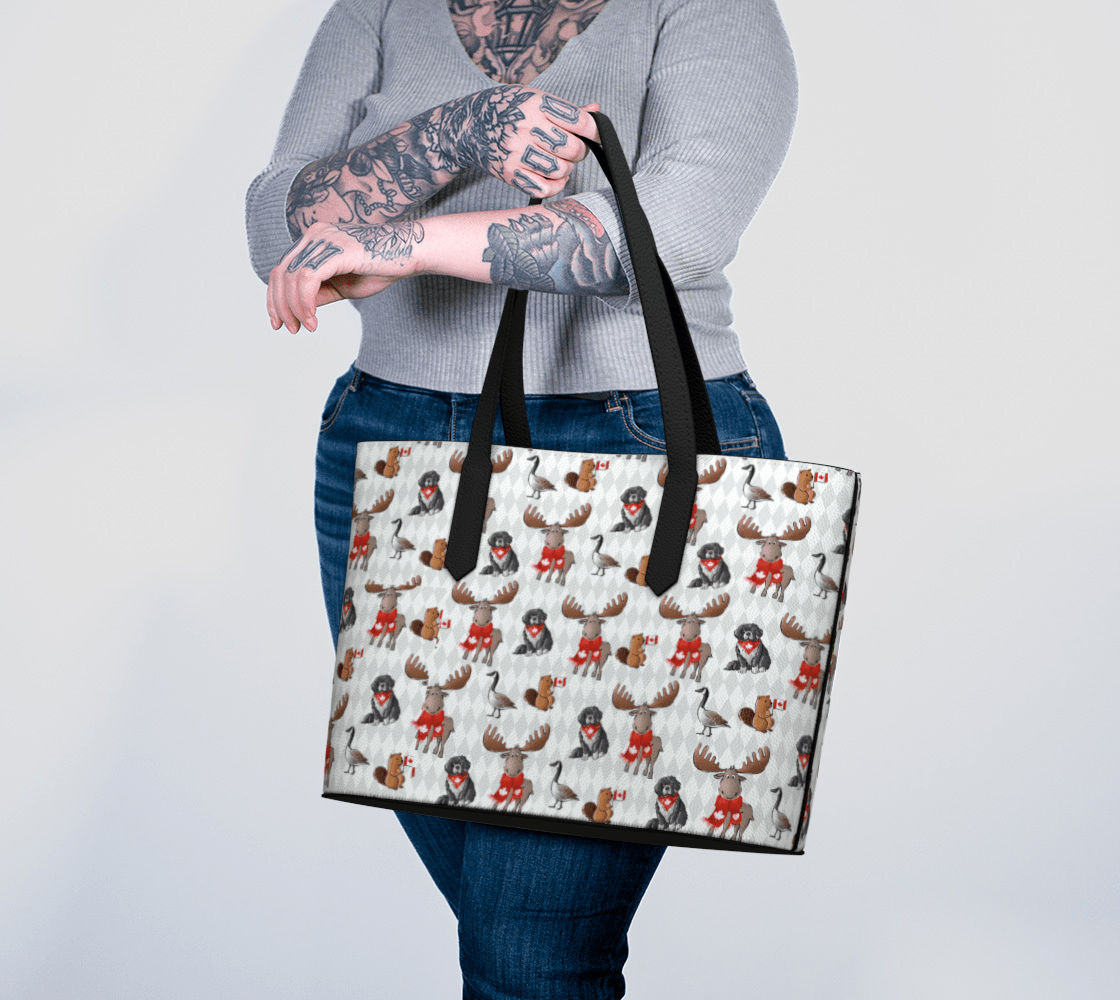 Tote w Canadian Critters - Newfinese Please