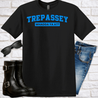 TREPASSEY “Whadda Ya At?” Black Tee - Newfinese Please